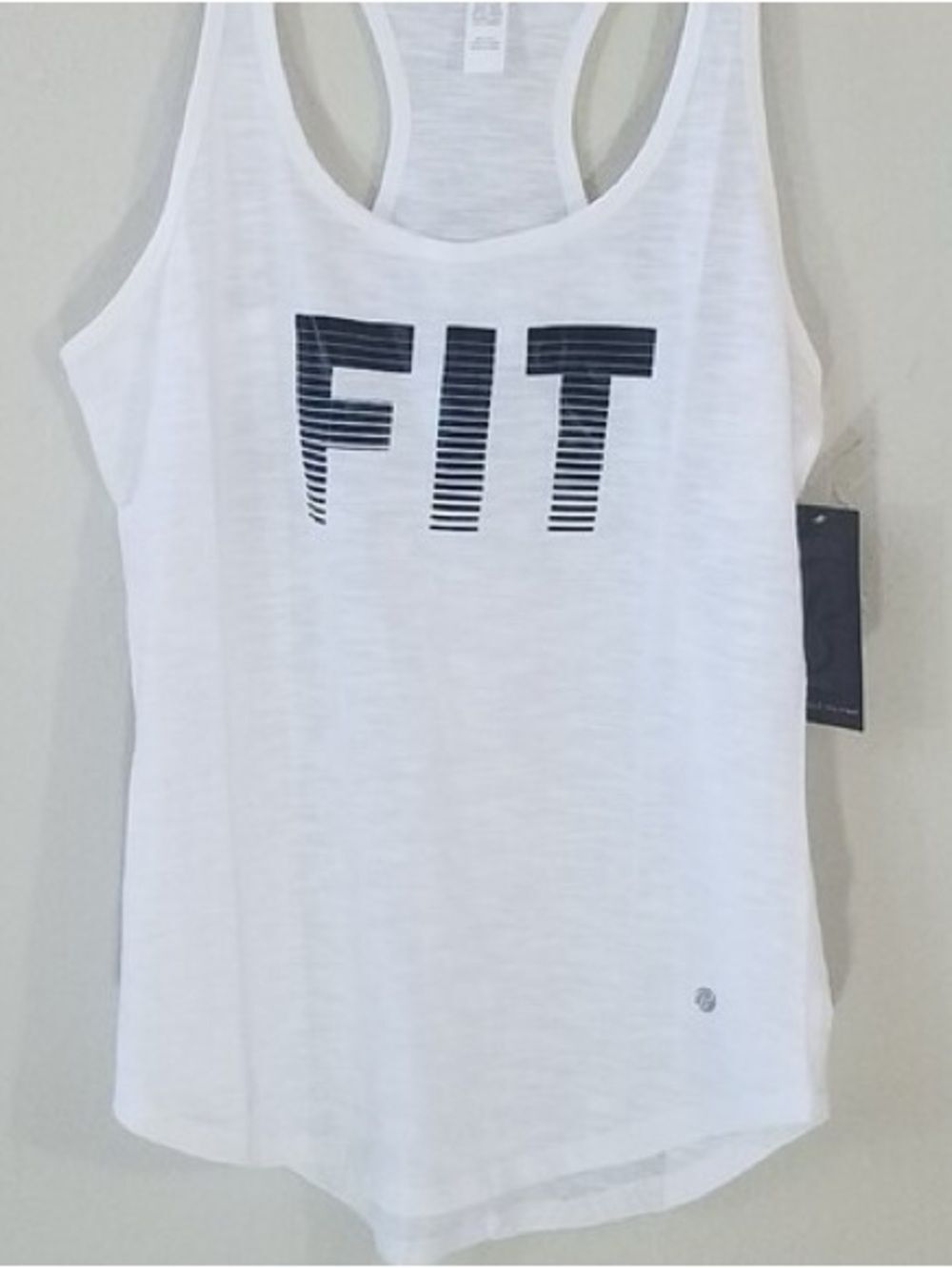 Bally medium White FIT Graphic Racerback Tank Top